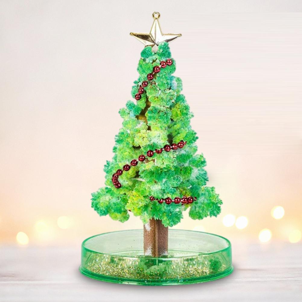 Magic Growing Christmas Tree DIY Crystal Xmas Tree Funny Gift for Adults Kids Home Festival Party Decor Props Mini Tree 3 Types