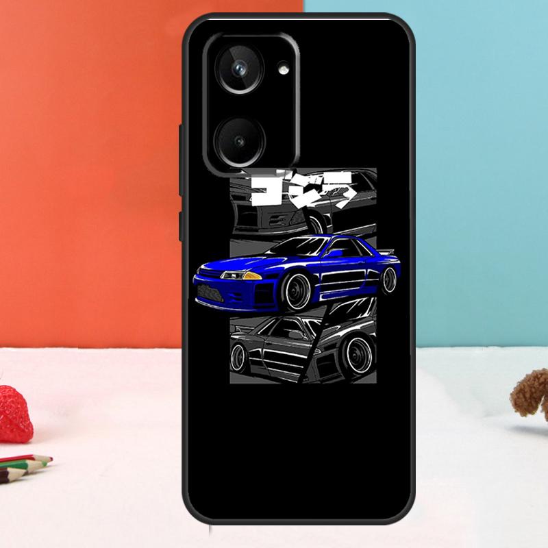 Спортивный автомобиль JDM Tokyo Drift Для Realme 10 11 12 Pro Plus GT Neo5 C11 C30 C31 C33 C35 C25s C21Y C51 C55 C53 GT5 Pro Чехол