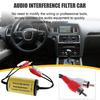 Автомобильный аудиофильтр для подавления шумов Устранение гула двигателя и статики Устранитель фона в автомобильной аудиосистеме Улучшитель качества звука для автомобильных стереосистем