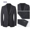 ROMON Мужской полосатый блейзер из смесовой шерсти с эластаном, в стиле business casual