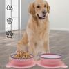 Dog Slow Feeding Bowl Silicone Pet Food Bowl Pet Dogs Outdoor Travel Feeding Bowl Foldable Food Feeder Bowl Dog Dishware
