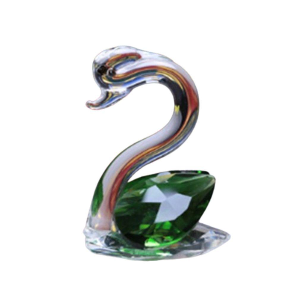 Поделки Маленький лебедь Украшение Подарочная статуэтка лебедя Красивый хрустальный лебедь Настольный
