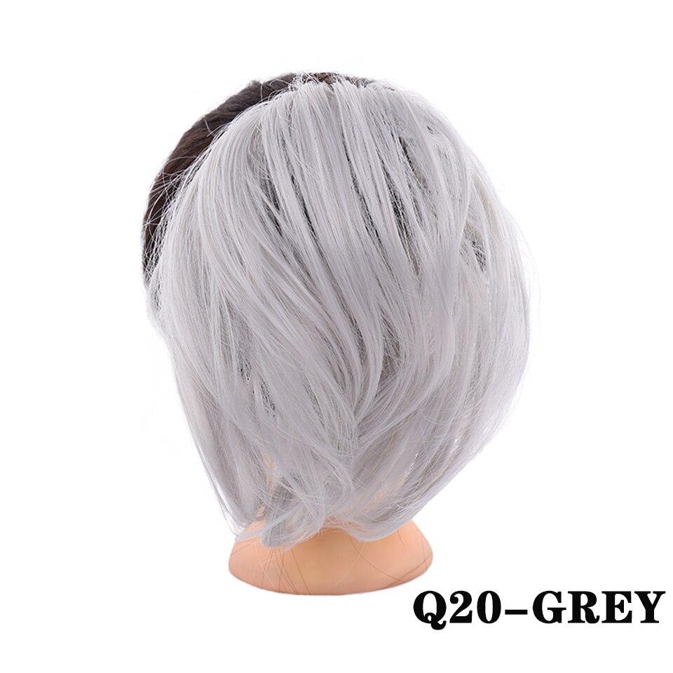 LUPU Короткие прямые шиньон синтетические волосы пучок резинка резинка для волос хвост шиньон для женщин хвосты натуральные накладные волосы