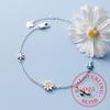 925 Sterling Silver Daisy Bee Charm Bracelet For Women Girls Party Wedding Trendy Bangle Bijoux Luxury Jewelry Accessories