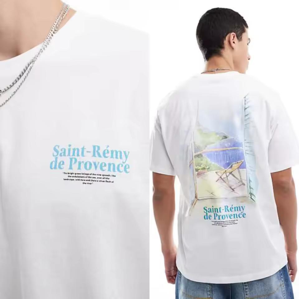 Top Summer Men's Streetwear Brand Clothing Graphic Printing High-end Luxury Unisex Style Both of Men and Women
