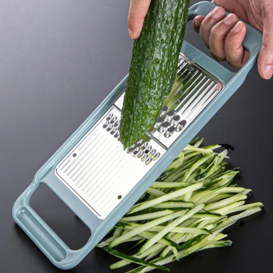 Овощерезка Супер Острая Двусторонняя Многофункциональная Нескользящая Гофрированная Сетка Измельчитель Моркови Огурца Кухонный Инструмент