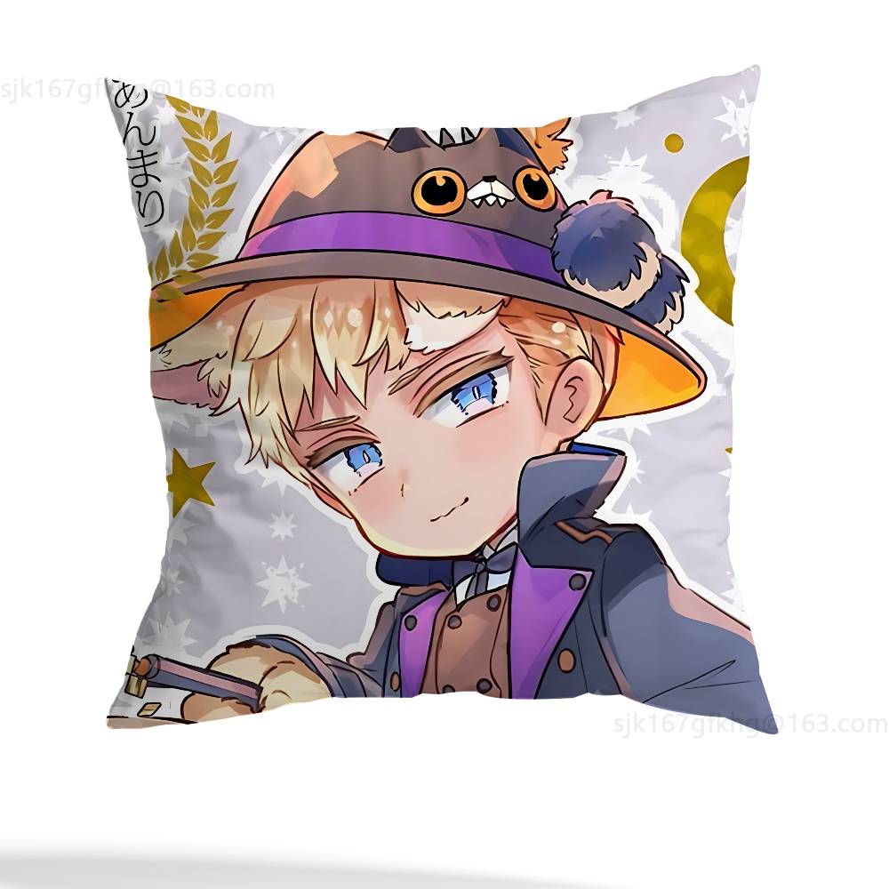 Аниме H-Hetalia World Stars Наволочка Квадратная Двусторонняя Печать Короткий Плюш Подушка для Дивана Подушка для Спальни Прикроватная