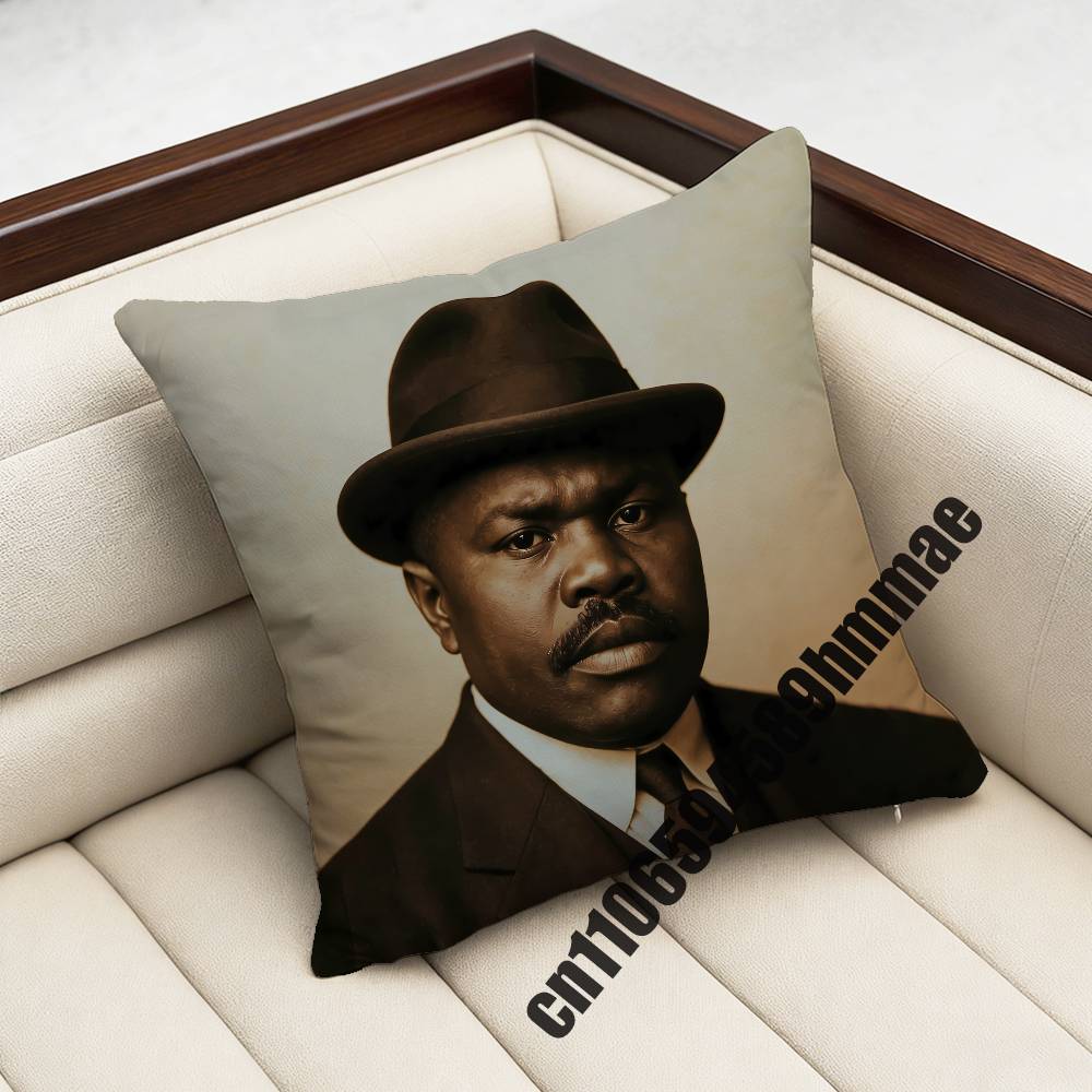 For Marcus Garvey Black Red Green Africa Panafrikanische Flagge Throw Pillow Case Sham Square Car Pillowcase Pad Cushion Cover