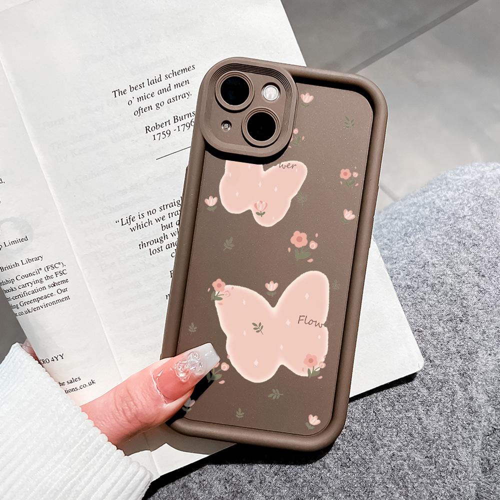 Для Realme 11 11x 12x 12 Pro C21 C30 C33 C35 C65 OPPO A18 A38 A60 A96 Reno 10 11 12 Pro мягкий защитный чехол для телефона с мультяшной бабочкой