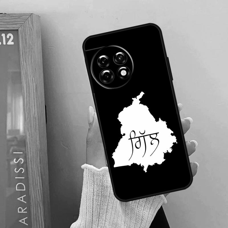 Чехол с картой Пенджаба для OnePlus 12R 12 11 9 10 Pro 10R 10T OnePlus Nord 3 2T N10 N20 CE 2 Lite CE4