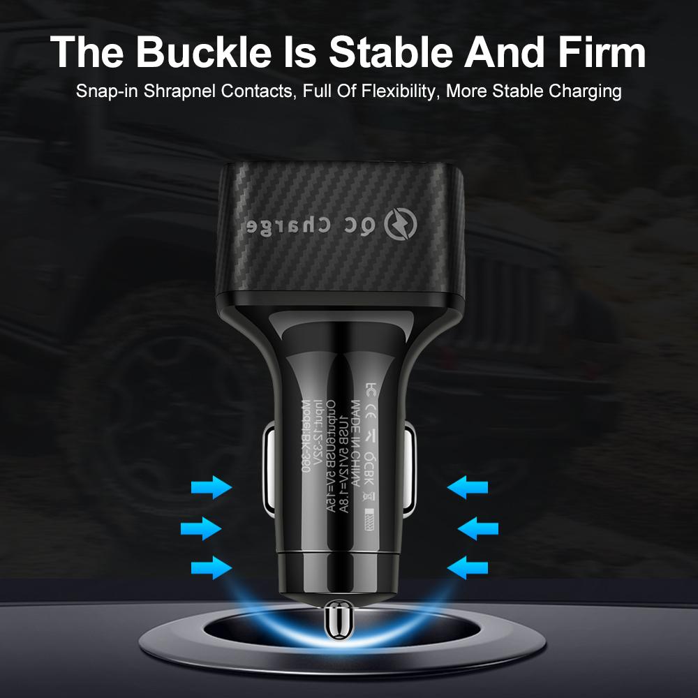 15a Автомобильное зарядное устройство USB Quick Charge 3.0 Универсальный адаптер питания для быстрой зарядки для телефонов Samsung S21 Huawei 6 портов USB Автомобильное зарядное устройство