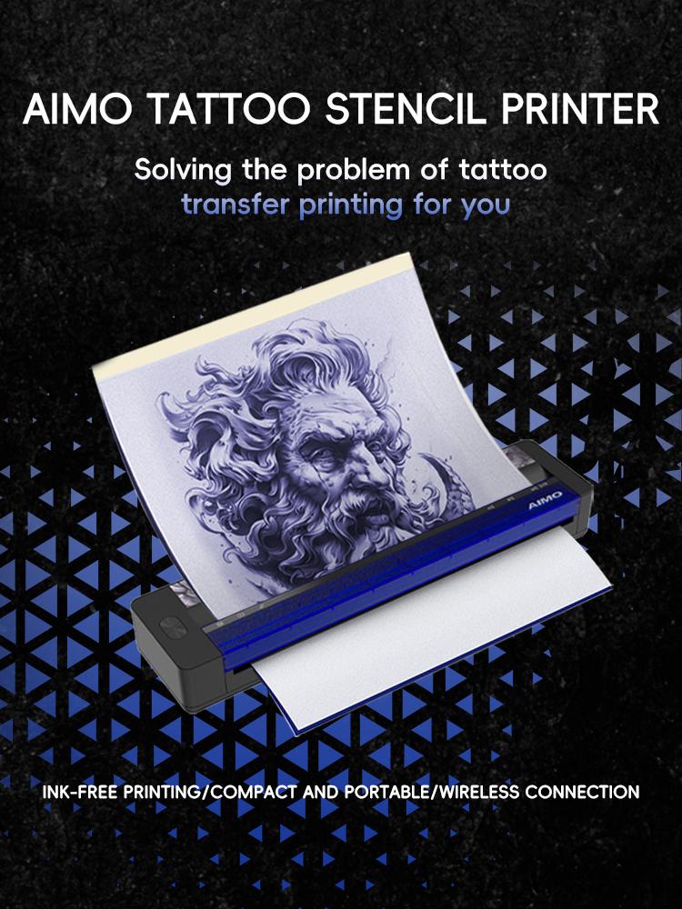 New Aimo X5 Wireless Tattoo Transfer Machine A4 Thermal Copier Professional Realistic Portrait Stencil Printer