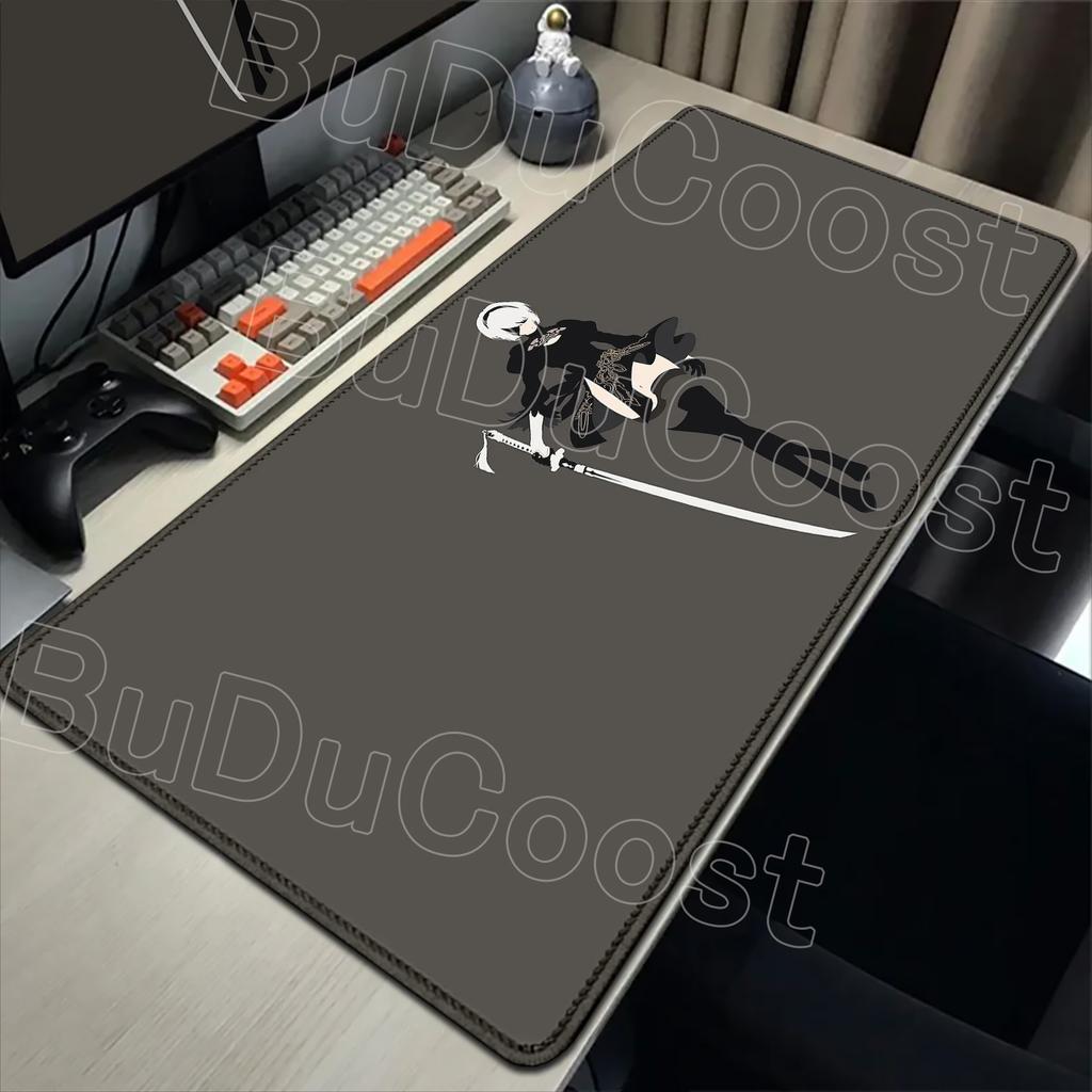 E-sports Pretty NieR:Automata 2B Mouse Pad Large Rubber Tablepad PC Game Mousepad Laptop Deskmat Non-slip Computer Keyboard Mat