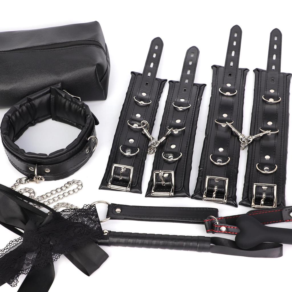 Самый продаваемый набор БДСМ из 9 предметов: Губка, Плетка, Ошейник, Кляп и многое другое для пар