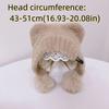 Plush Ear Protection Caps Windproof Cartoon Pompom Hat Soft Knitted Cap  Kids