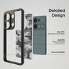 (Comes with Wrist Strap)ibmrs for Xiaomi Redmi Note 13 Pro 4G Anti-Fingerprint Camo Case ,matte Clear Transparent Phone Protective Case