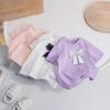 Summer Kids' Korean Cotton Bow T-Shirt – Fashionable & Cute for Girls