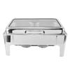 Набор для буфета Chafing Dish 9L из нержавеющей стали, прямоугольный, с подогревом алкоголя, для кейтеринга, с едой