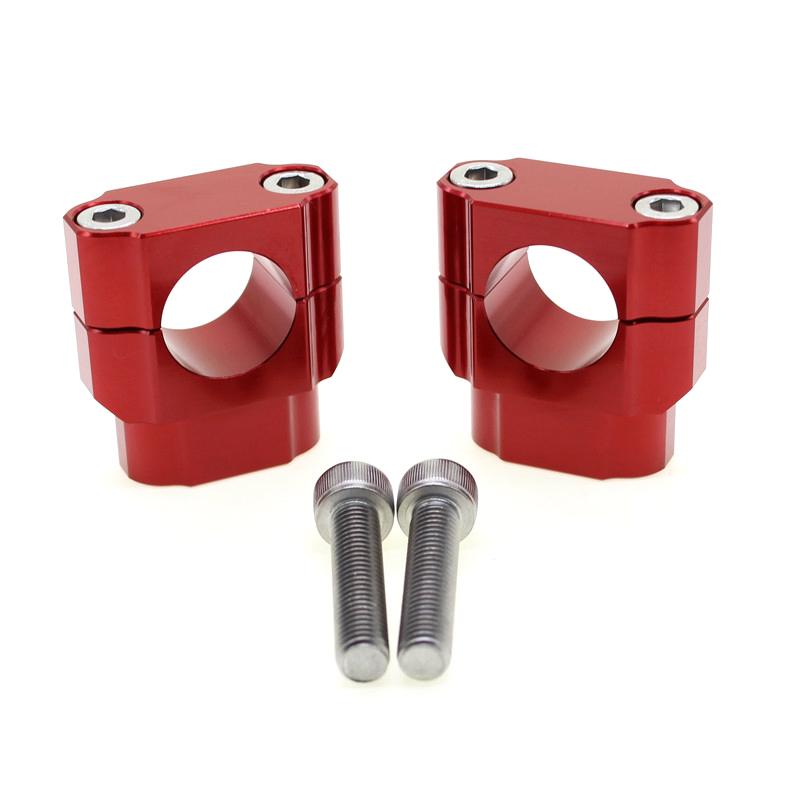 CNC Motorcycle Handlebar Fat Bar Risers Mount Clamp Adapter 7/8"- 1 1/8" For Dirt Pit Bike MX Enduro CRF YZF KXF KLX EXC SX SXF