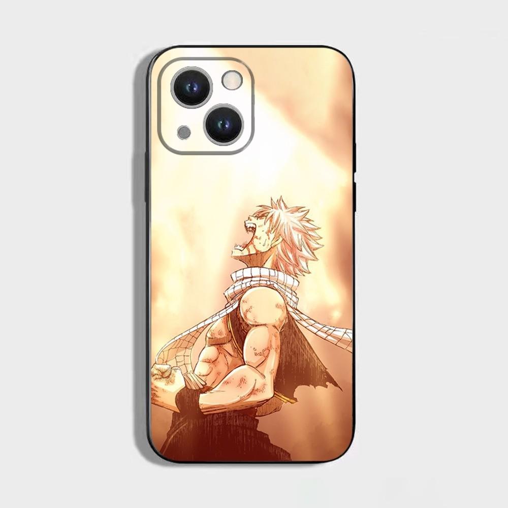 Чехол для телефона Fairy Tail Нацу Драгнил для iPhone 16,15,14,13,12,11 Plus,Pro Max,XS,X,XR,SE,Mini,8,7, Мягкий силиконовый черный чехол