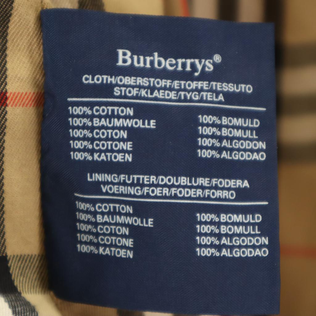 Burberrys 90-е Сделано в Англии Старый плащ с воротником-стойкой 44 Серый Мужской Б/У