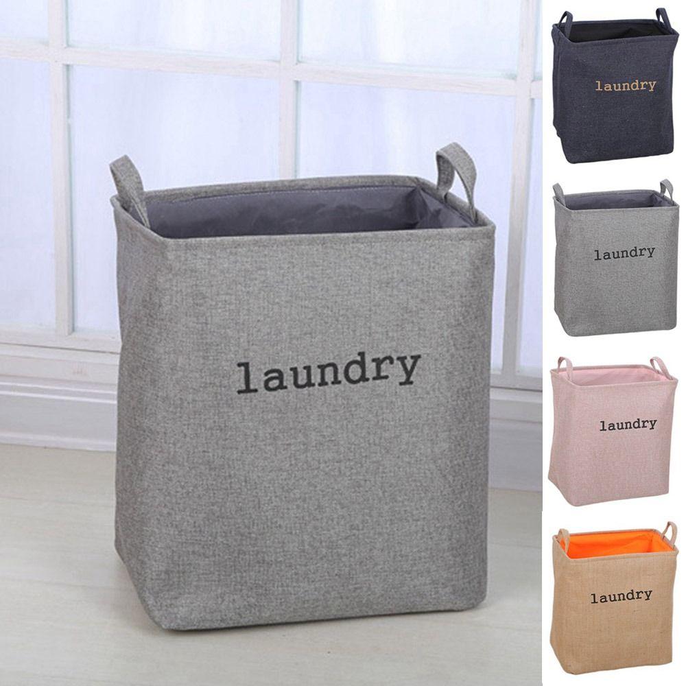 Thick Dirty Clothes Storage Basket Foldable Laundry Basket Portable Toys Organizer Living Room