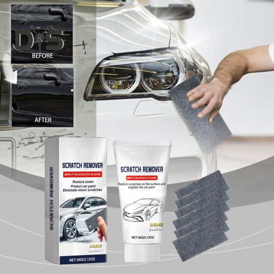 Nano Sparking Cloth Устранитель царапин на автомобиле Простая паста для ремонта царапин на автомобиле с Nano Sparking Cloth для полировки царапин на автомобиле Воск для защиты краски