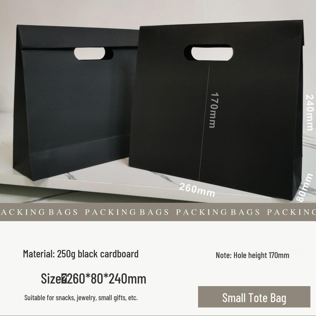 Складная подарочная сумка с логотипом на заказ, вырубной ручкой и набивным рисунком