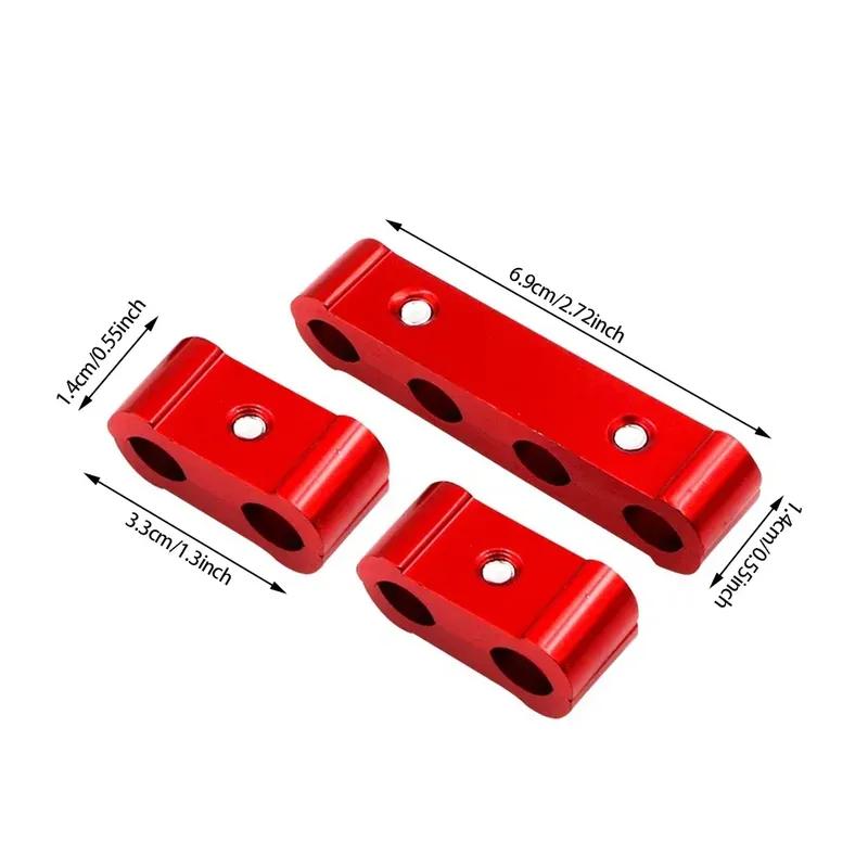 Universal 8/9/10mm Aluminum Car Spark Plug Wire Separator Mulitp-Color Spark Wire Line Clamp Auto Engine Modified Accessories