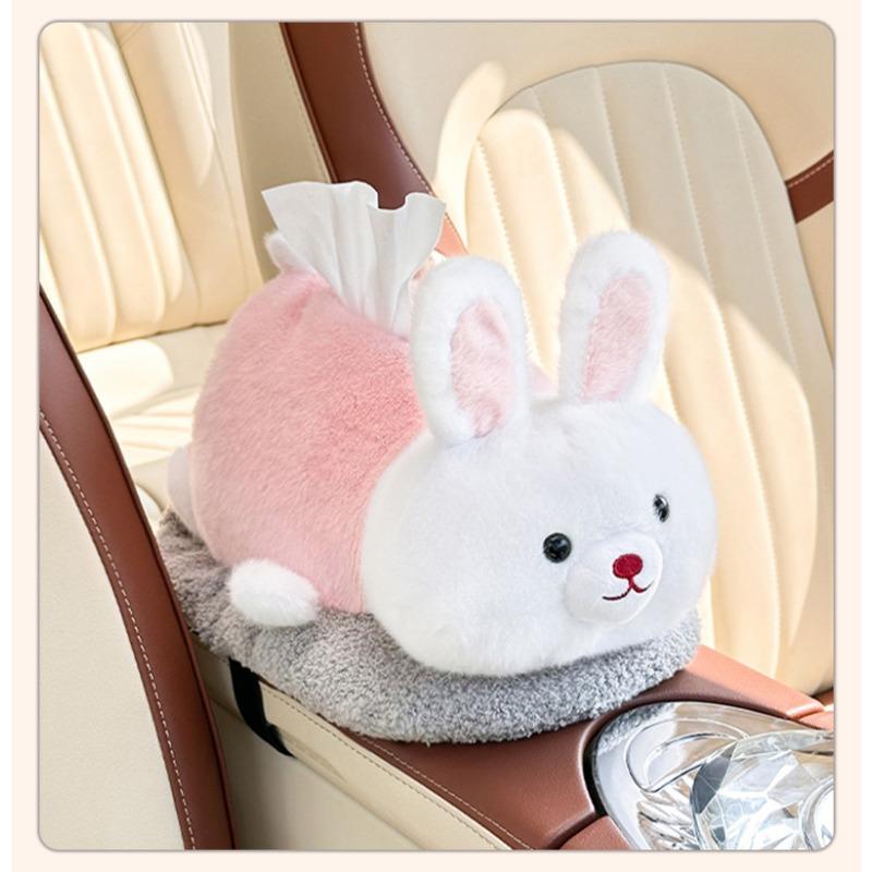 Cute Panda Plush Cartoon Multi Functional Car Tissue Box Bamboo Charcoal Bag