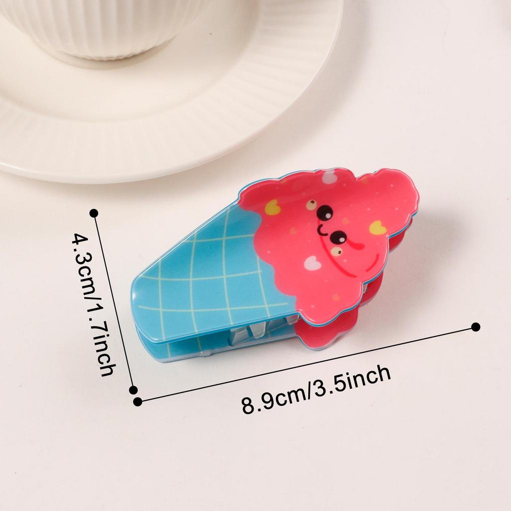 Bamboo Yao Cute Ice Cream Cake Claw Clip - Fun Dessert Hair Accessory for Women