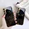 Фантастический черный кот Для Samsung Galaxy S20 FE S21 S22 S23 Plus S24 Ultra S25Ultra S21+ S9+ S22Plus Золотой стеклянный чехол для телефона