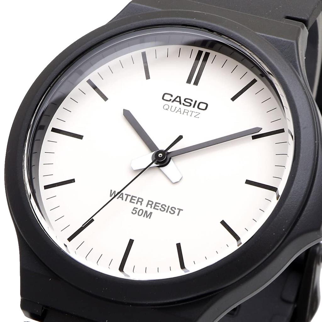 Casio Standard Analog Quartz Men's Watch MW-240-7EV Black/White, No Box, International Model [Parallel Import]
