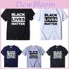 Стильная черная футболка 'Black Lives Matter' против расизма для унисекс, повседневная и удобная