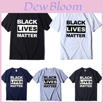 Стильная черная футболка 'Black Lives Matter' против расизма для унисекс, повседневная и удобная