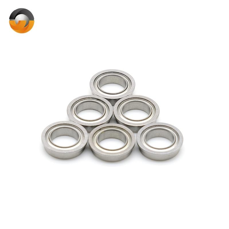 10pcs ABEC-7 MF128ZZ 8x12x3.5 mm Chrome Steel Deep Groove Ball Bearing MF128ZZ Flanged Ball Bearing MF128