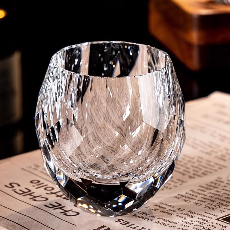 Изысканный бокал для виски Rock Premium Crystal Glass для дома и бара, (для использования)