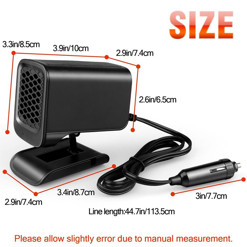 12 В 120 Вт Автомобильный электрический обогреватель, вентилятор, обогреватель ветрового стекла, обогреватель, демистер, комбинированный вентилятор для обогрева стекол, размораживания, обогрева