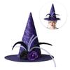 Шляпа ведьмы на Хэллоуин для детей и взрослых, реквизит для костюма для косплея на вечеринку Хэллоуин, жуткая шляпа волшебника для вечеринки Хэллоуин