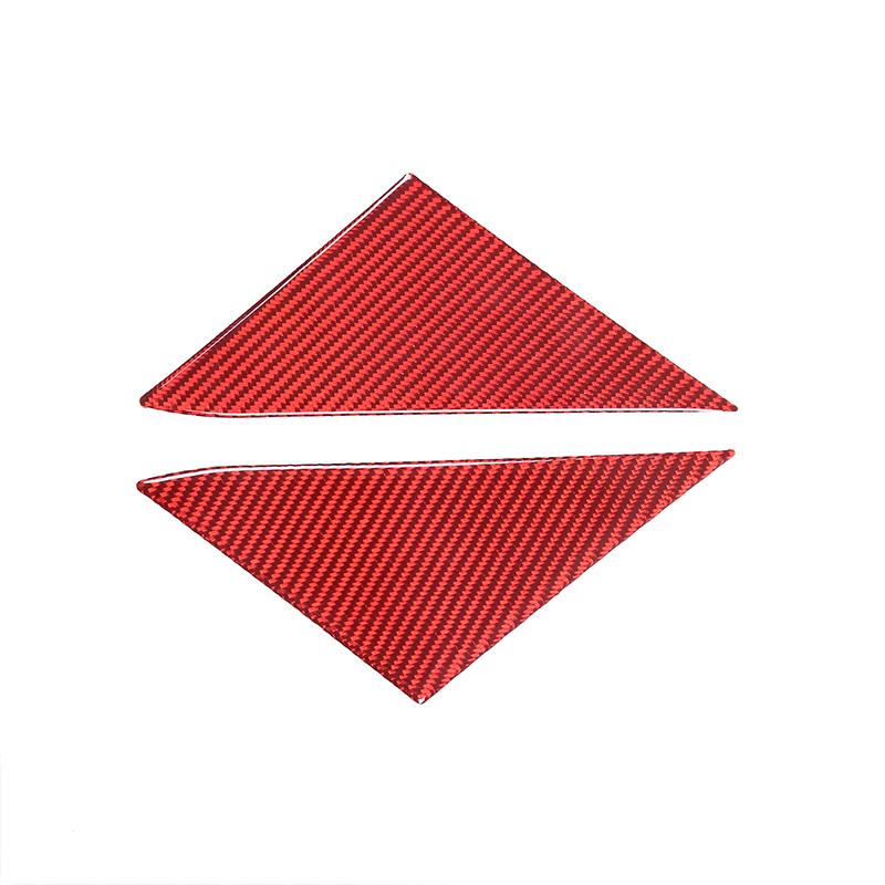Для Kia Soul AM 2009-2013 мягкое углеродное волокно, внутренняя треугольная панель передней стойки автомобиля, накладка на рамку, наклейка на автомобиль