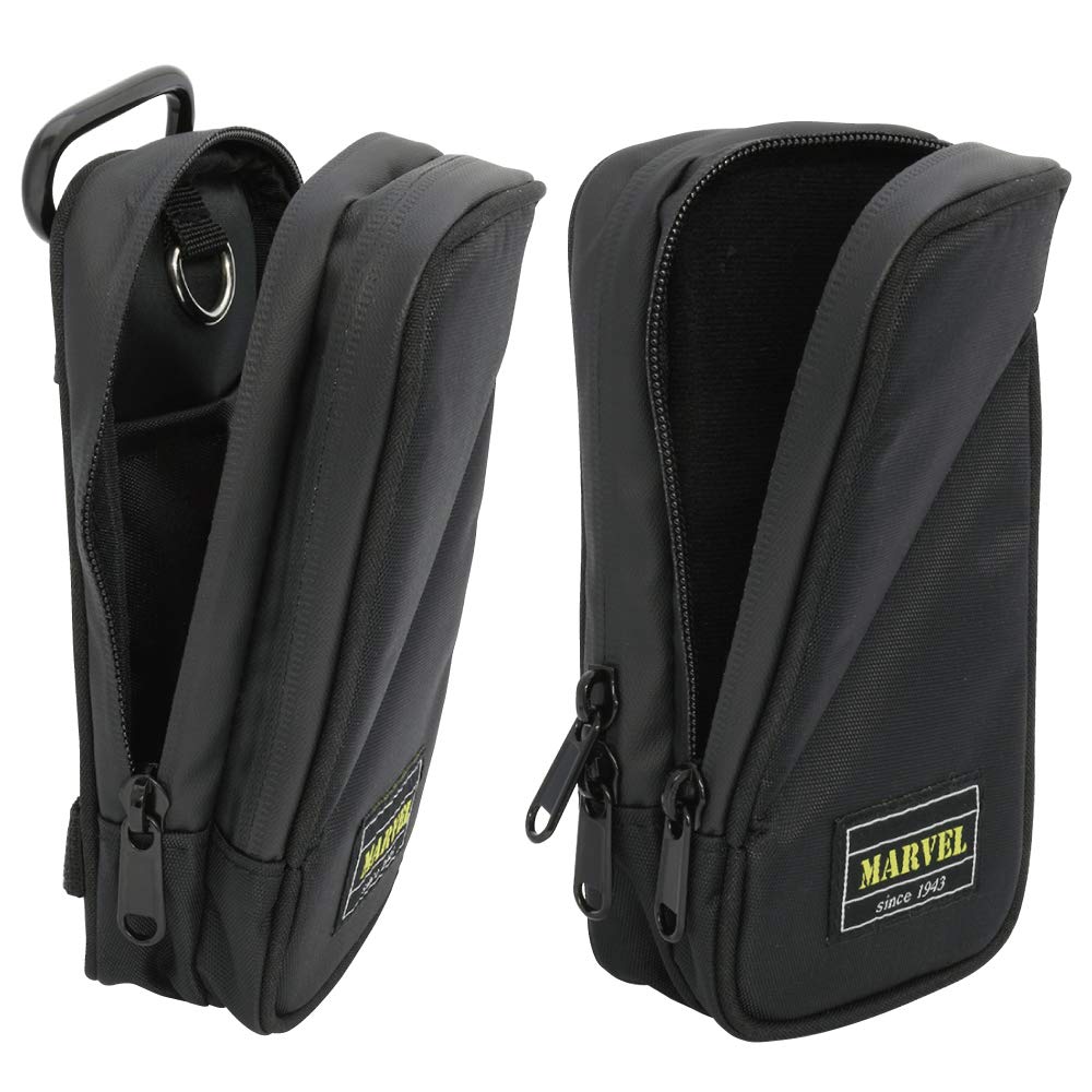 Marvel Smartphone Depth Height Width 10cm (MARVEL) Two-Tier Pouch, Black, MDP-SP3, Body 18cm, Body 6cm, Body