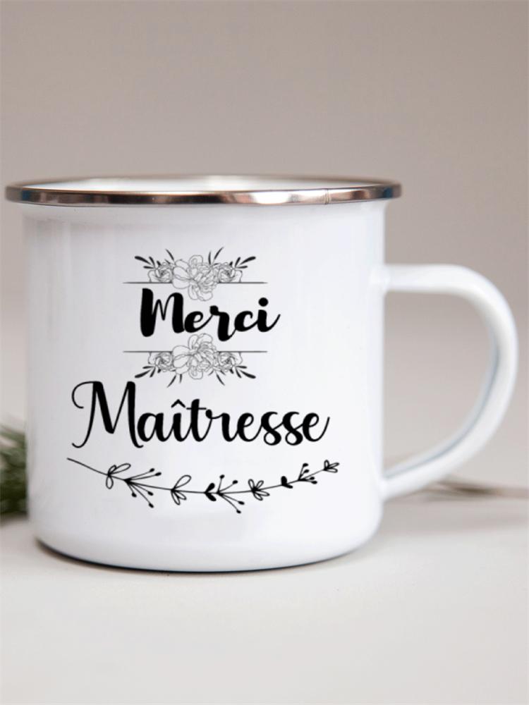 Французские цветочные эмалевые кружки с принтом креативные кружки для кофе кружка для молока вина пива напитка сока школьная ручка для дома посуда для питья подарки учителю