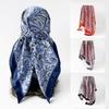Spring And Summer Satin Long Scarf For Women Sunscreen Shawl Fashionable Beauty Scene Satin Long Scarf Versatile Travel Scarf