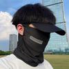 Ice Silk Sunscreen Mask for Men Women Outdoor Cycling Face Cover Solid Color Neck Wrap UV Protection Ear Bandana Scarf Summer