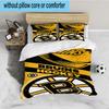 Bruins Emblem hockey 3PCS Bedding set,Ideal for 1pc Duvet Cover And 2pcs Pillowcases Perfect for Fan gift,Ideal for Bedroom, Dormitory