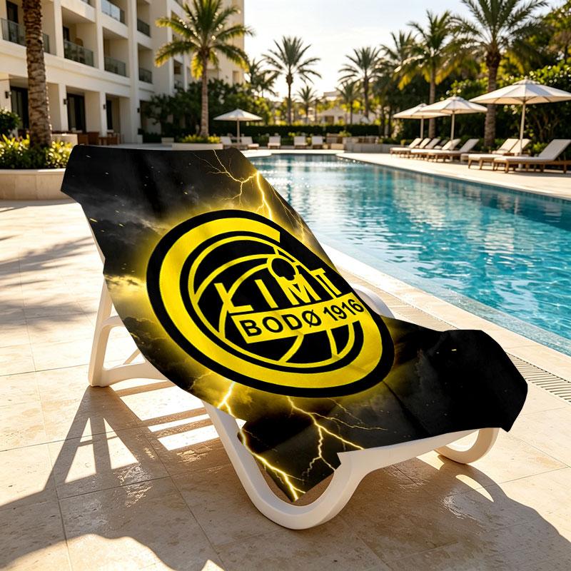 FK BodoGlimt Print Beach Towel Design, Soft, Lightweight. for Home Bathroom, Spa, Pool, Yoga, Surfing, Camping, Gift for Family, Friend
