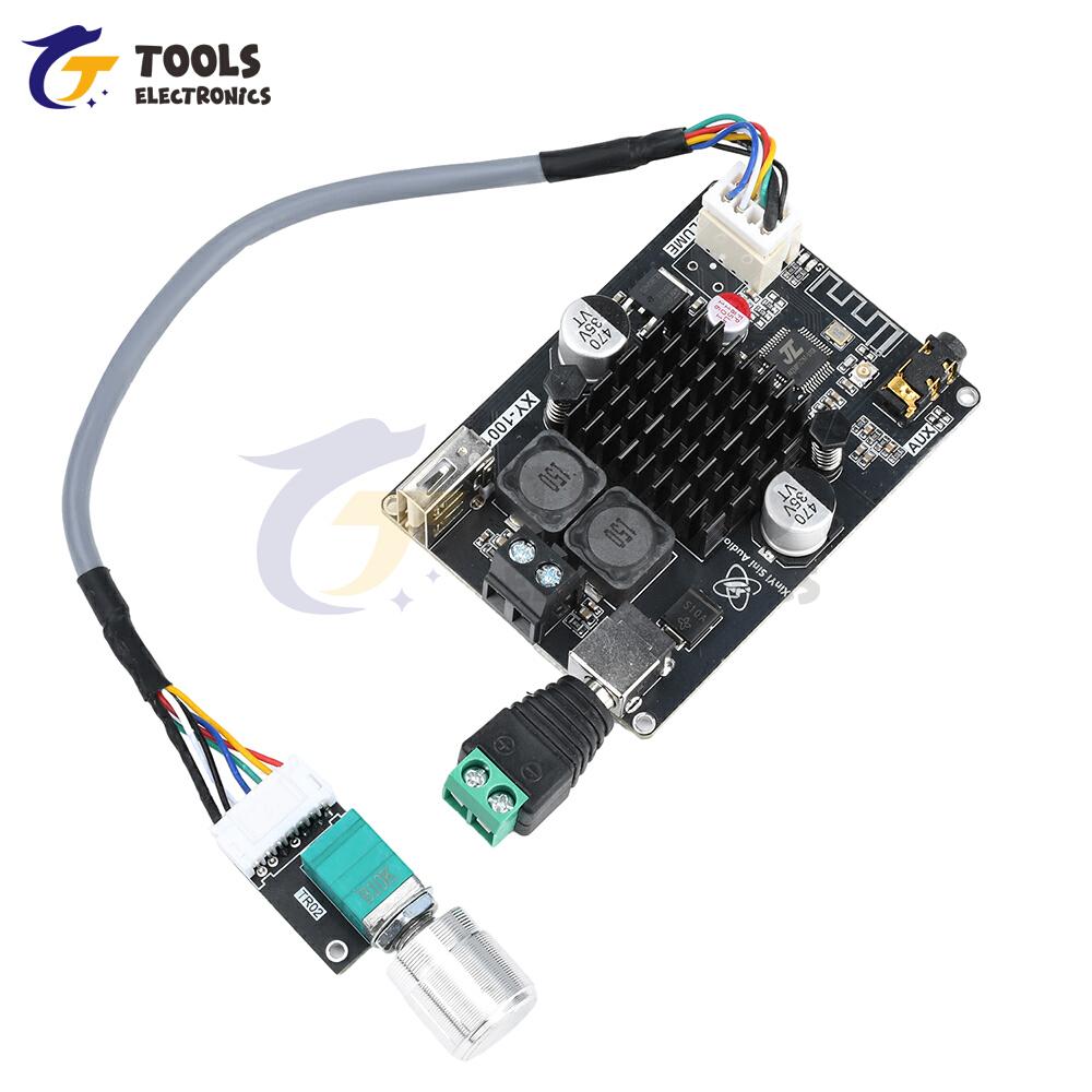 XY-1001W TPA3116 Bluetooth Аудио Усилитель Плата Модуль Питание DC 9-24V Одноканальный 100W Плата Усилителя Поддержка TWS