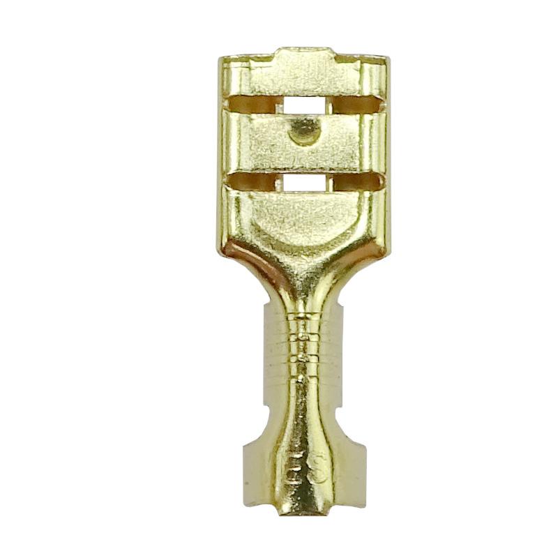 F-2.5 female female socket 6.3x0.8 1.0-2.5 GB0.38 L19.2 (sold in packs of 100) ELMOT, the price is for 1 piece
