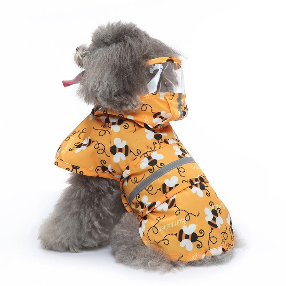 Waterproof Pet Dog Raincoat Jumpsuit Reflective Rain Coat Sunscreen Outdoor Clothes Jacket for Large Small Dog Puppy