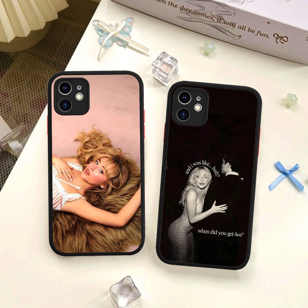 Певец S-Сабрина К-Карпентер Для IPhone 16 13 15 11 12 14 Pro Max 15 16 Plus X XS MAX Матовый чехол для телефона